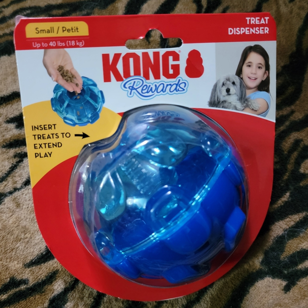 Kong Dog Rewards Treat Dispenser Small New Ea.